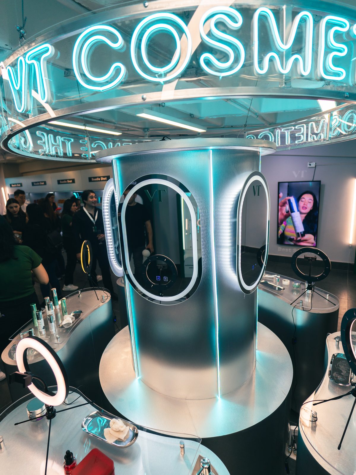 Inside the VT Cosmetics 'Bienvenidos a VT' pop-up store experience zone in Mexico City